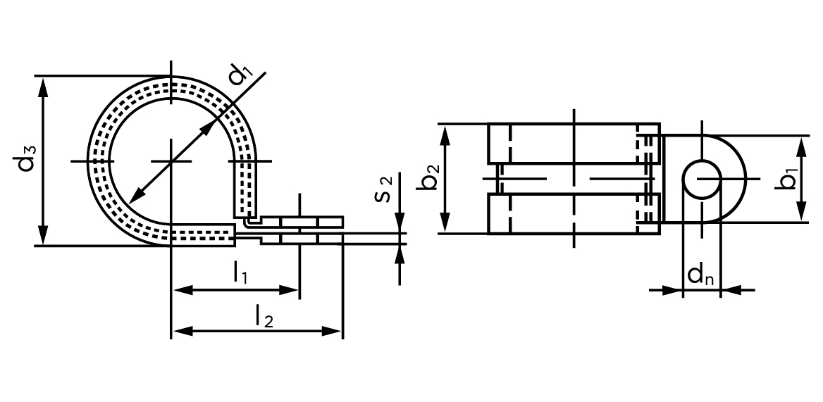 Teknisk tegning af DIN 3016